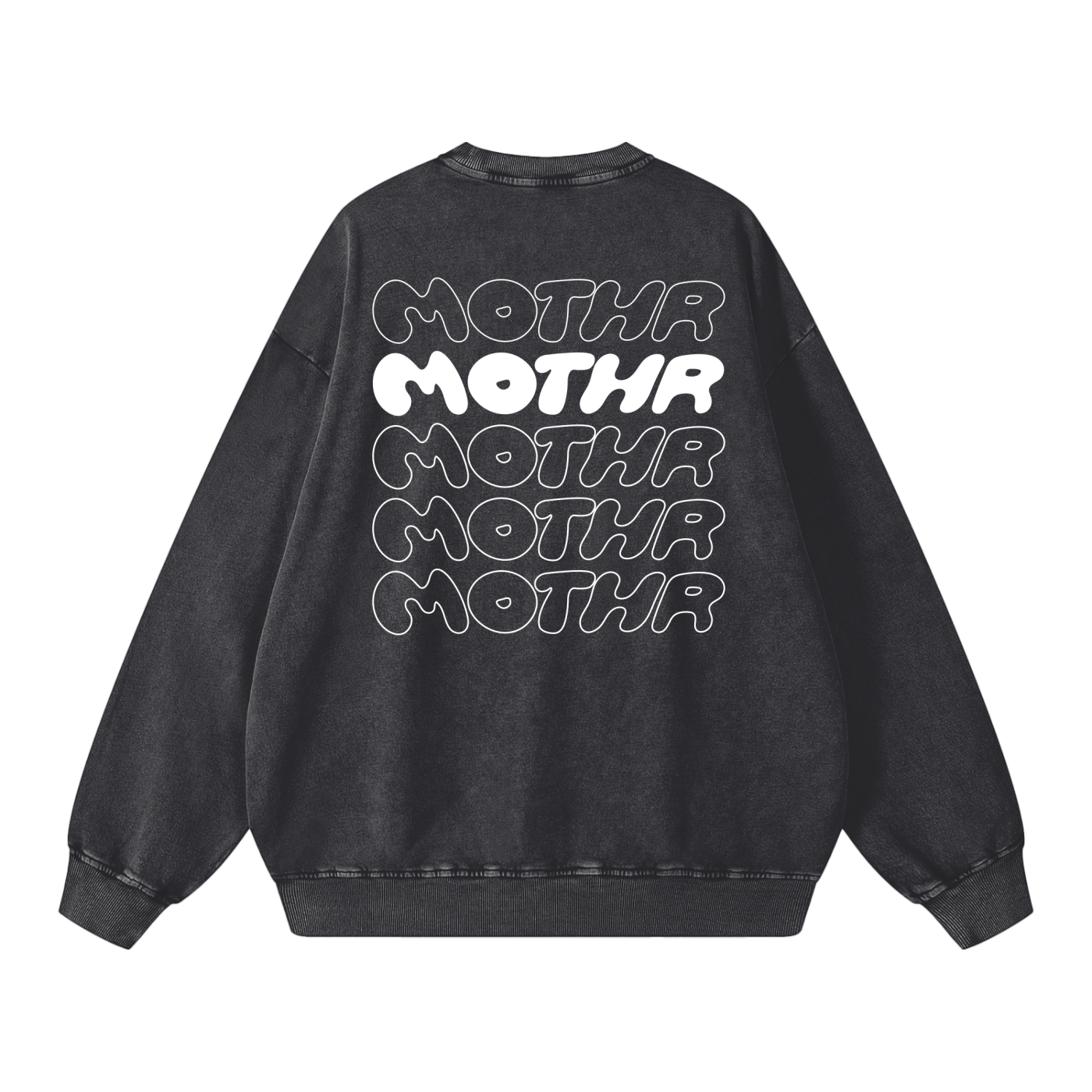 MOTHR Crewneck (Washed Black) | Pre-order · Ships in 3-4 weeks