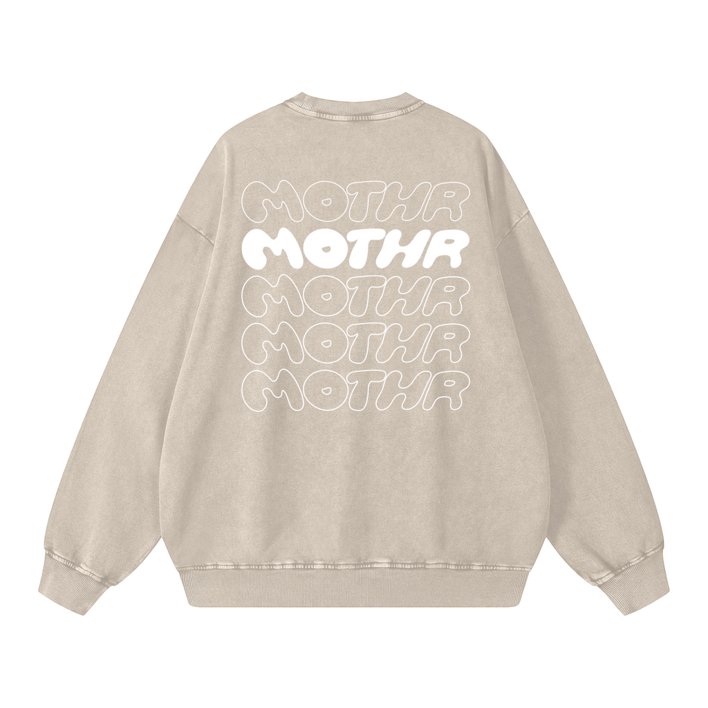 MOTHR Crewneck (Washed Oat) | Pre-order · Ships in 3-4 weeks