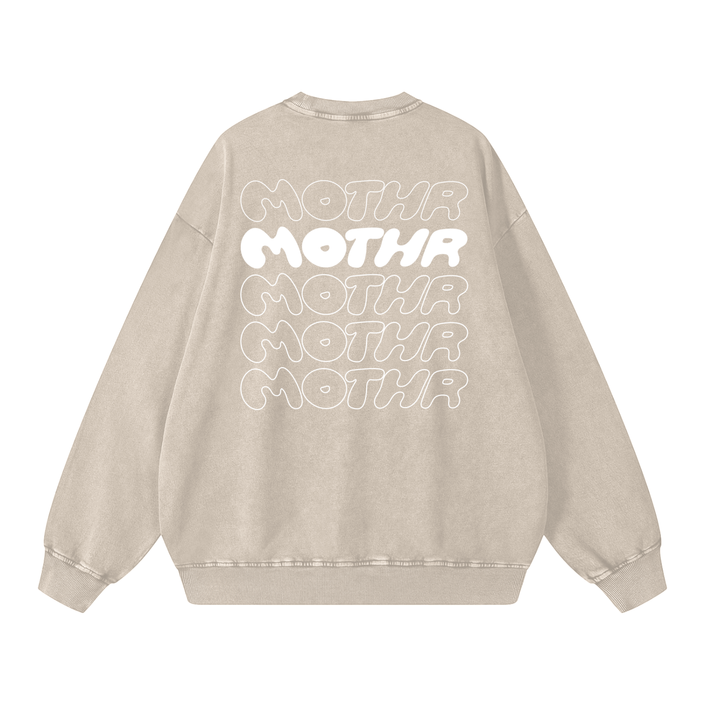 MOTHR Crewneck (Washed Oat) | Pre-order · Ships in 3-4 weeks