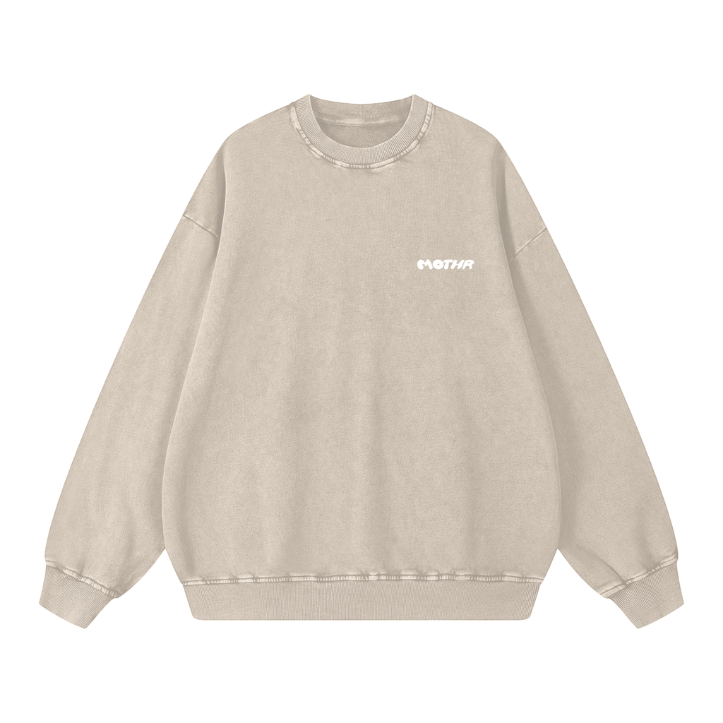 MOTHR Crewneck (Washed Oat) | Pre-order · Ships in 3-4 weeks